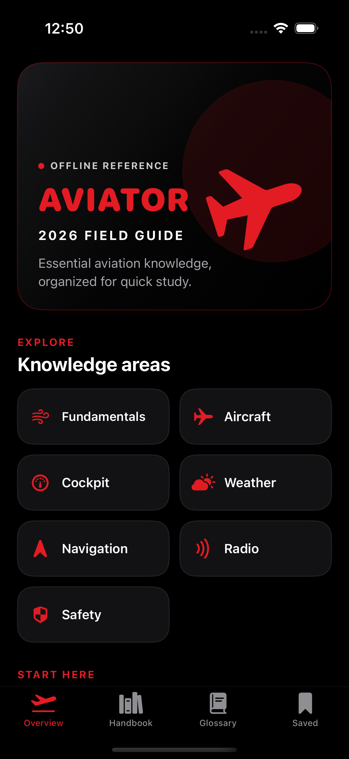 Aviator 2026 overview with aviation knowledge areas